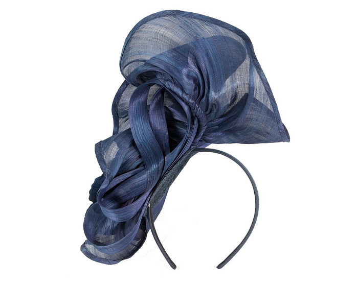 Bespoke navy fascinator by Fillies Collection - Cheap Fascinators