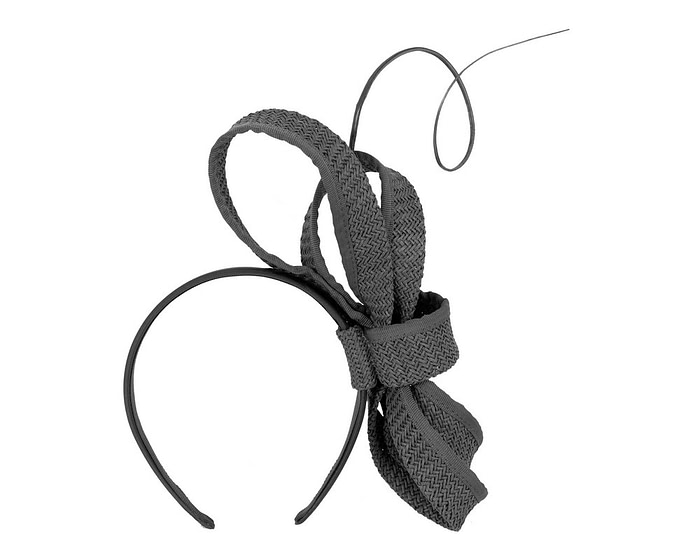 Large black loops with feather by Max Alexander - Cheap Fascinators