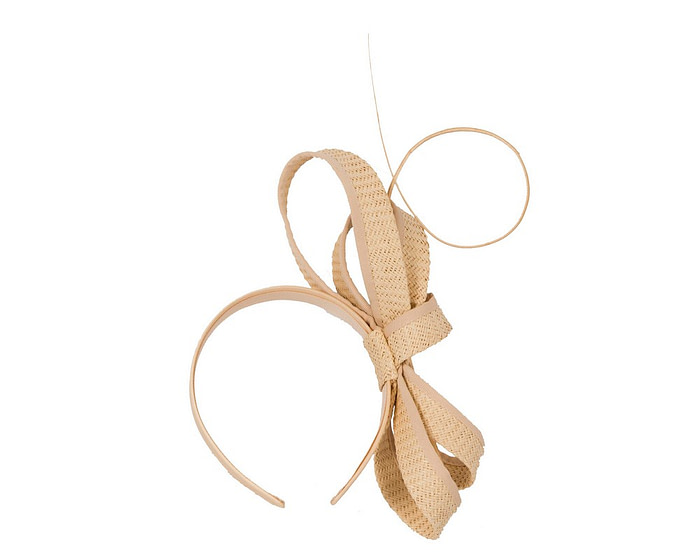 Large nude loops with feather by Max Alexander - Cheap Fascinators