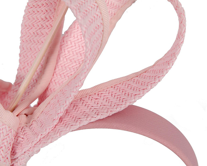 Large pink loops with feather by Max Alexander - Cheap Fascinators