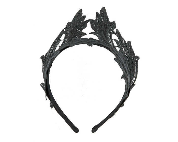 Black lace crown fascinator - Cheap Fascinators