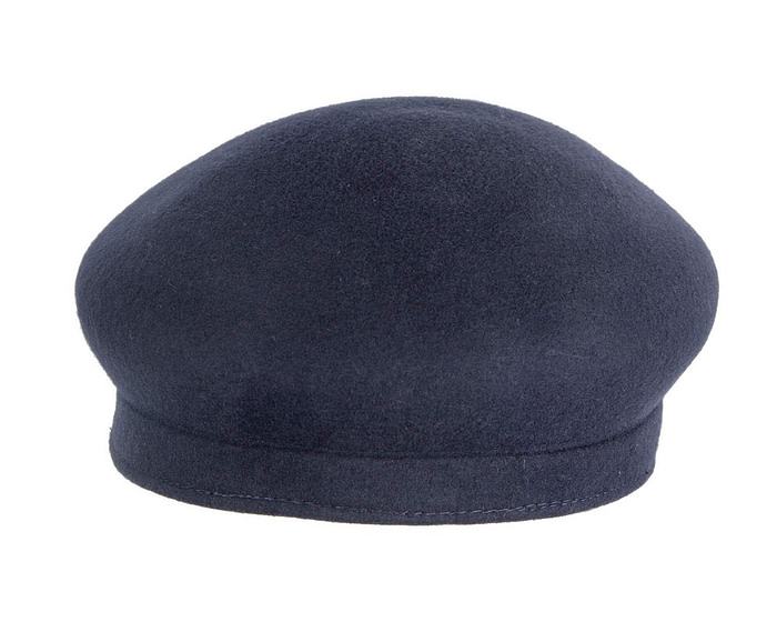 Navy felt ladies winter fashion cap - Image 6