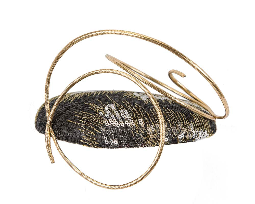 Bespoke Black And Gold Fascinator By Fillies Collection Fascinators