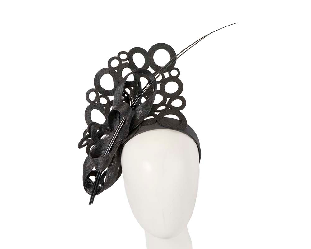 Bespoke Black Fascinator By Fillies Collection