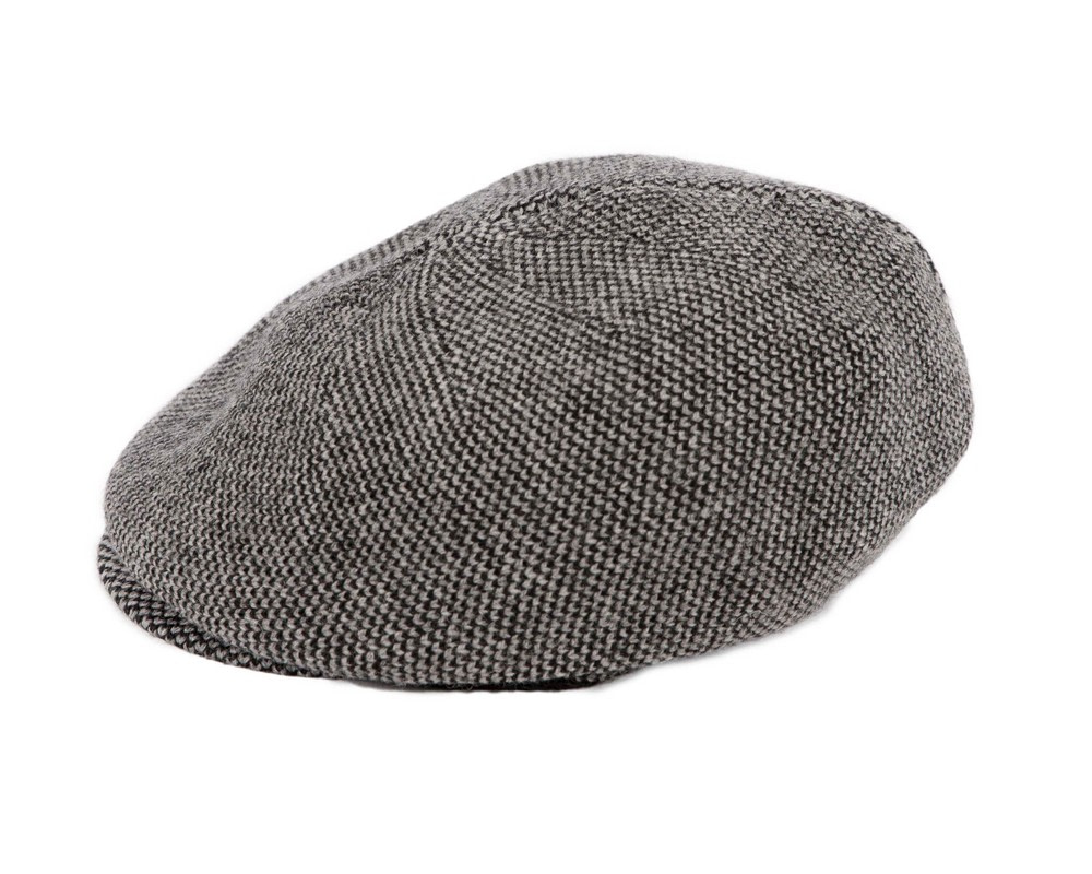 Classic Warm Grey Wool Beaked Cap. Made In Europe - Fascinators.com.au