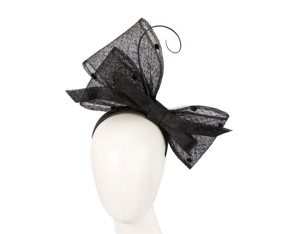 Black Bow Fascinator By Max Alexander - Fascinators.com.au