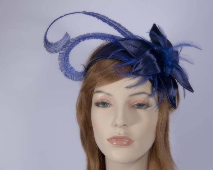 Navy Blue Fascinator K4799NB