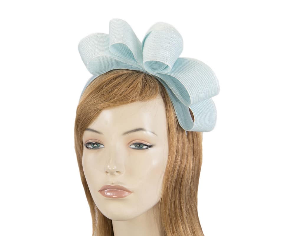 Light Blue Bow Fascinator By Max Alexander