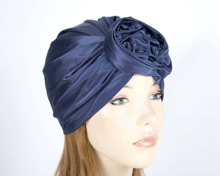 Navy Fashion Turban - Fascinators.com.au