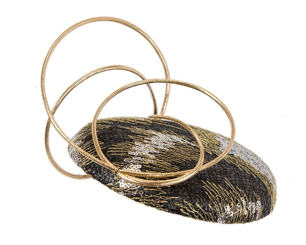 Bespoke Black And Gold Fascinator By Fillies Collection Fascinators