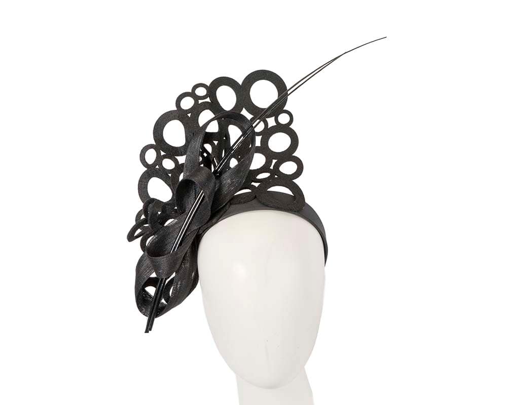 Bespoke Black Fascinator By Fillies Collection