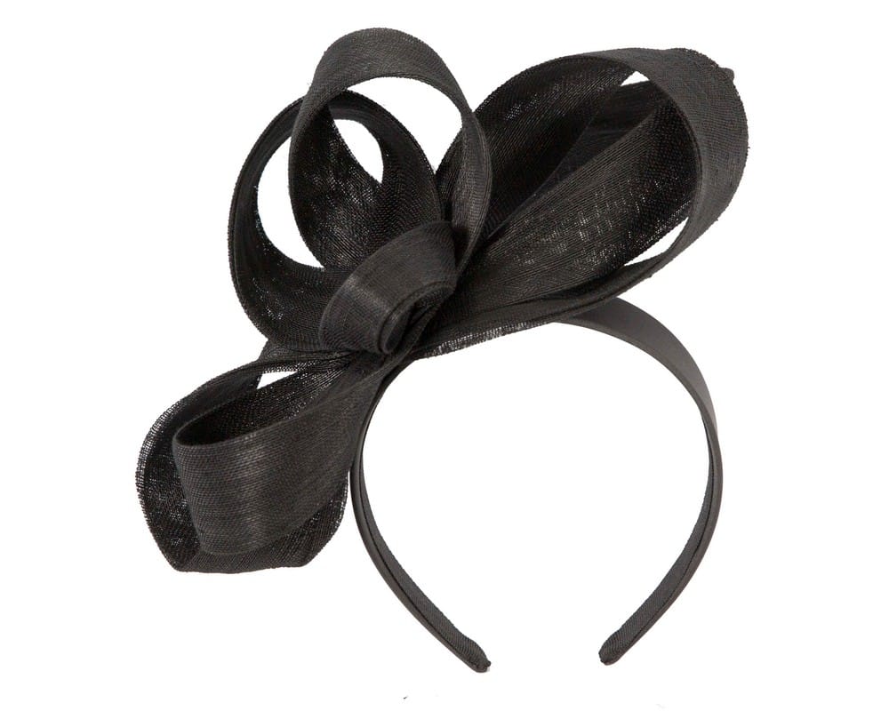 Black Loops Racing Fascinator By Fillies Collection
