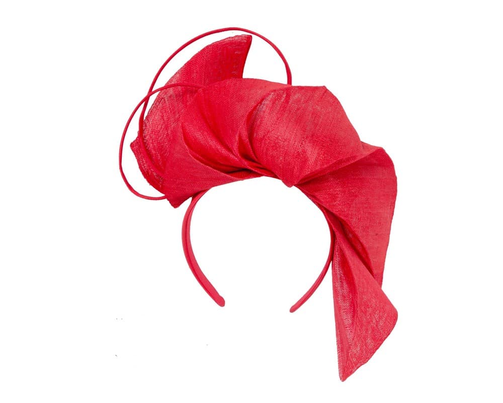 Bespoke Red Fascinator By Fillies Collection