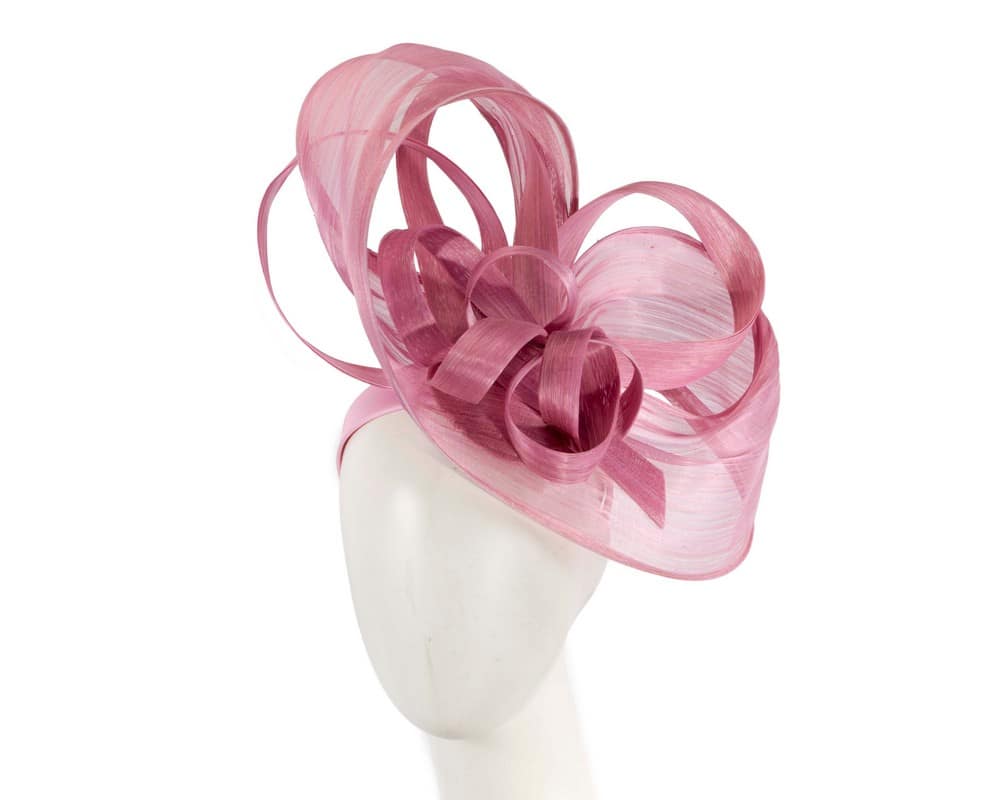 Large dusty pink fascinator by Fillies Collection Fascinators Online