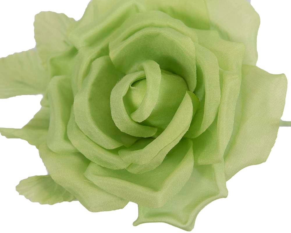 Large lime green rose flower Online in Australia | Trish Millinery